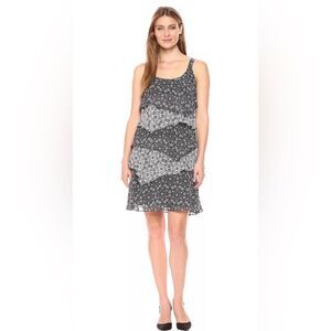 Robbie Bee Black and White Patterned Dress